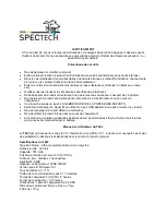 Preview for 3 page of Spectech T243 User Manual