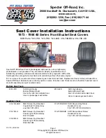 Specter OFF-ROAD 310-73D Installation Instructions Manual preview