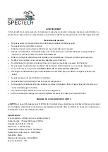 Предварительный просмотр 4 страницы Spector SPECTECH HW114 User Manual