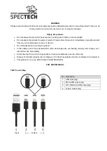 Предварительный просмотр 1 страницы Spector&Co SpecTech OPHELIA T987 Manual