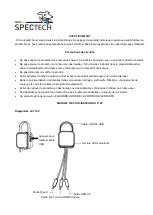 Предварительный просмотр 3 страницы Spector&Co Spectech T140 User Manual