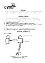 Предварительный просмотр 5 страницы Spector&Co Spectech T140 User Manual