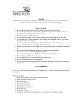 Предварительный просмотр 1 страницы Spector&Co T1033 User Manual