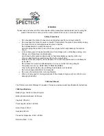 Предварительный просмотр 1 страницы Spector&Co T248 Instructions Manual