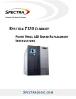 Предварительный просмотр 1 страницы Spectra Logic T120 LIBRARY Instructions Manual