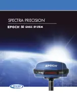 Spectra Precision EPOCH 50 User Manual preview