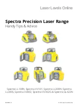 Spectra Precision GL422N Handy Tips & Advice preview