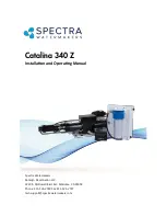 Preview for 1 page of Spectra Watermakers Catalina 340 Z Installation And Operating Manual