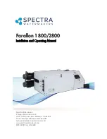 Spectra Watermakers Farallon 1800 Installation And Operating Manual preview