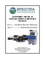 Preview for 1 page of Spectra Watermakers NEWPORT 400 Mk II Installation & Owner'S Manual