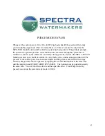 Preview for 45 page of Spectra Watermakers NEWPORT 400 Mk II Installation & Owner'S Manual