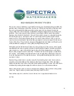 Preview for 46 page of Spectra Watermakers NEWPORT 400 Mk II Installation & Owner'S Manual