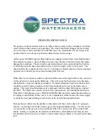 Preview for 47 page of Spectra Watermakers NEWPORT 400 Mk II Installation & Owner'S Manual