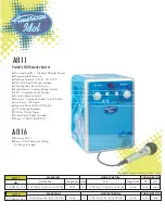 Spectra American Idol AI116 Specifications предпросмотр