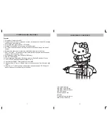 Предварительный просмотр 5 страницы Spectra Hello Kitty KT2010 User Manual