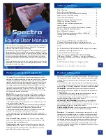 Предварительный просмотр 1 страницы Spectra LASERwrap Equine User Manual