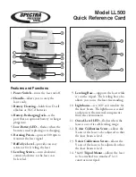 Spectra LL500 Quick Reference Card preview