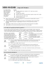 Spectra V200-18-E3XB Manual preview