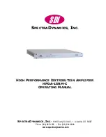 SpectraDynamics HPDA-15RM-C Operating Manual preview