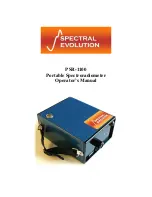 Spectral Evolution PSR-1100 Operator'S Manual preview