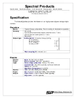 Предварительный просмотр 3 страницы Spectral Products ASBN-W-050 Operation Manual