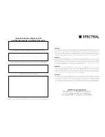 Preview for 72 page of Spectral BRA1-V2 Operating Instructions Manual