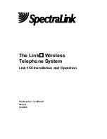 SpectraLink Link 150 Installation And Operation Manual preview