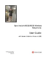 SpectraLink NetLink 8020 User Manual предпросмотр