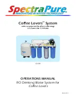 Предварительный просмотр 1 страницы SpectraPure Coffee Lovers System CLS-90 Operation Manual