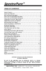 Preview for 2 page of SpectraPure CSPDI-180-AF Installation And Operating Manual