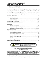 Preview for 2 page of SpectraPure CSPDI-180 Installation And Operating Manual