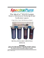 SpectraPure Dual 180 Installation And Operating Manual предпросмотр