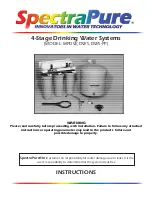 SpectraPure DWS Instructions Manual preview