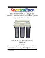 SpectraPure MarinePRO DI System Installation And Operating Manual предпросмотр