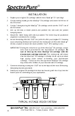 Предварительный просмотр 4 страницы SpectraPure MAXCAP D1 Installation And Operating Manual