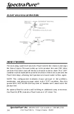 Preview for 14 page of SpectraPure MaxCap MC-RODI-180-AF Installation And Operating Manual