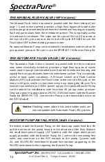 Preview for 16 page of SpectraPure MaxCap MC-RODI-180-AF Installation And Operating Manual