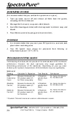 Preview for 26 page of SpectraPure MaxCap MC-RODI-180-AF Installation And Operating Manual