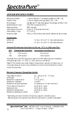 Preview for 4 page of SpectraPure MaxPure MPDI-180 GPD Installation And Operating Manual