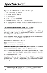 Preview for 14 page of SpectraPure MaxPure MPDI-180 GPD Installation And Operating Manual