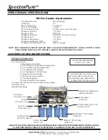 Предварительный просмотр 3 страницы SpectraPure MC-RODI-400UHE-20 Owner'S Manual & Installation Instructions