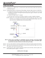 Предварительный просмотр 7 страницы SpectraPure MC-RODI-400UHE-20 Owner'S Manual & Installation Instructions