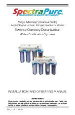 Предварительный просмотр 1 страницы SpectraPure Mega MaxCap Installation And Operating Manual