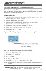 Предварительный просмотр 15 страницы SpectraPure Mega MaxCap Installation And Operating Manual