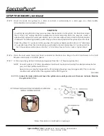 Предварительный просмотр 11 страницы SpectraPure PERFORMANCE PLUS MC-RODI-100-PPLUS Owner'S Manual & Installation Instructions