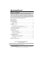 Предварительный просмотр 2 страницы SpectraPure PROPLUS DI System Installation And Operating Manual