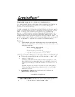 Preview for 8 page of SpectraPure PROPLUS DI System Installation And Operating Manual