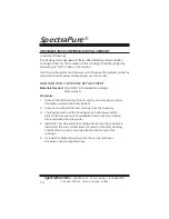 Preview for 14 page of SpectraPure PROPLUS DI System Installation And Operating Manual