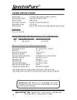 Preview for 4 page of SpectraPure SP-RO-90 RO BASIC Installation And Operating Manual