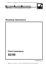 Предварительный просмотр 1 страницы Spectris HBM S2 Series Mounting Instructions